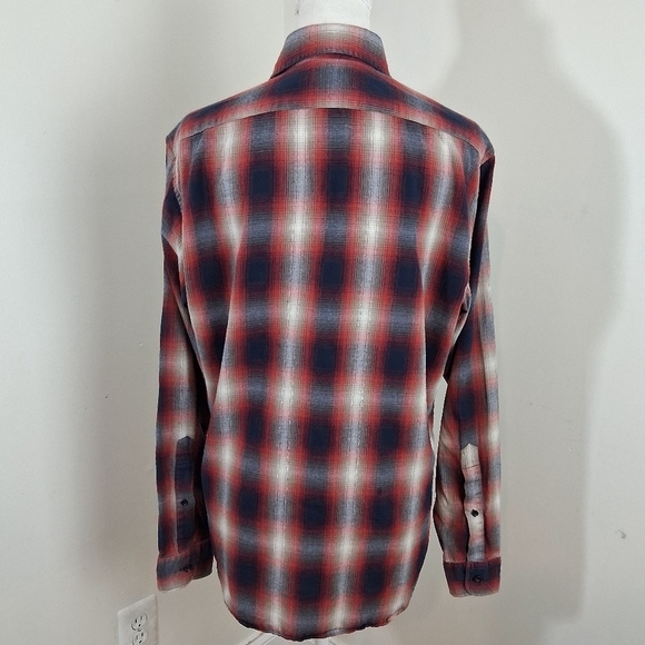 Taylor Stitch The California in Red Shadow Plaid Size 42 Large - Picture 7 of 10